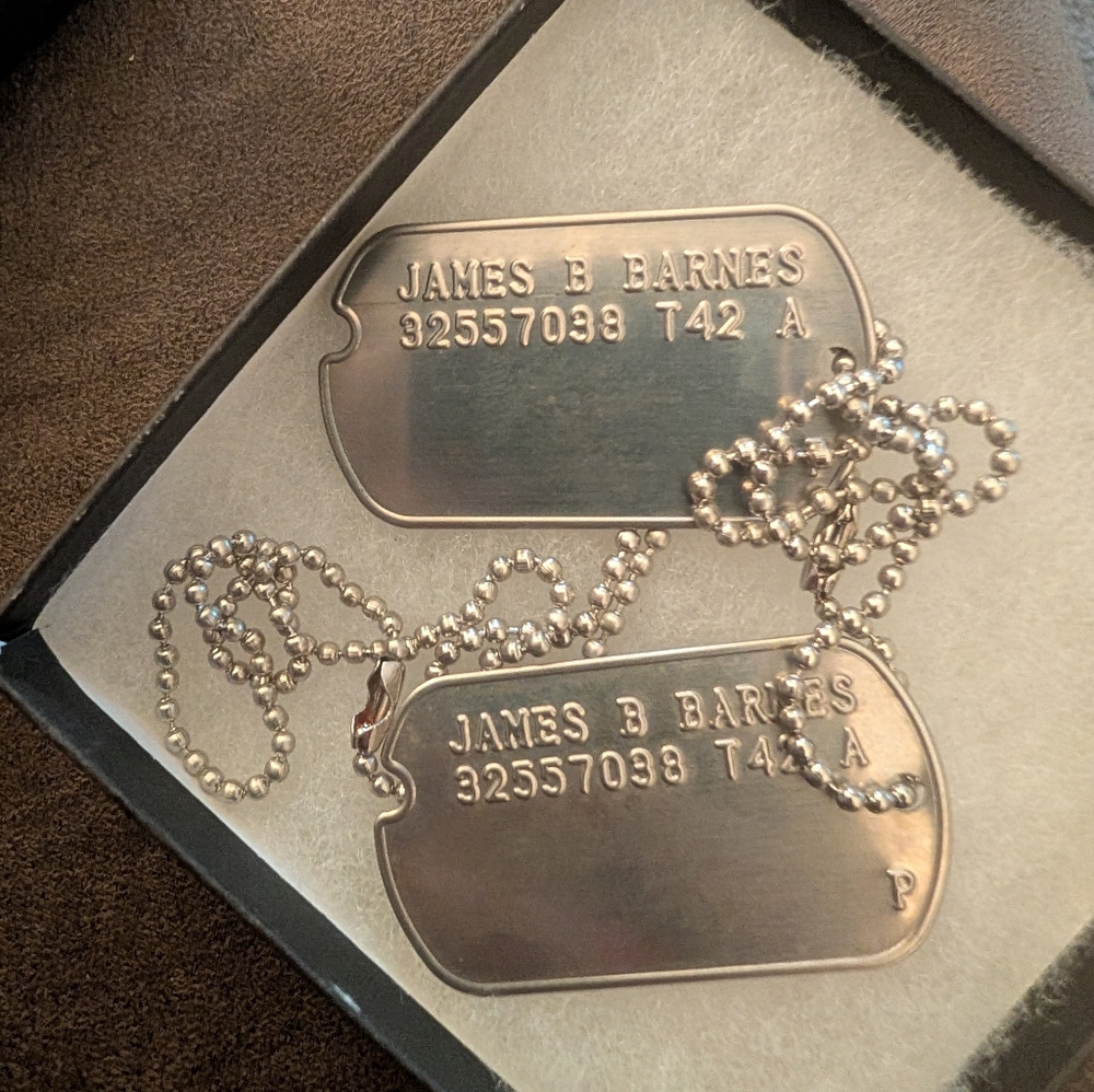 James B. Barnes dog tags